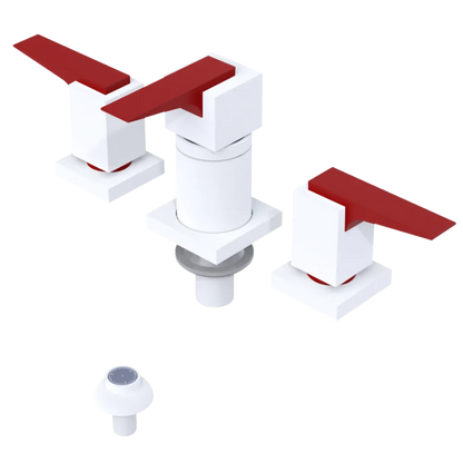 Rubinet Bidet Fitting with Spray, Diverter, and Vacuum Breaker (less drain) Matt White