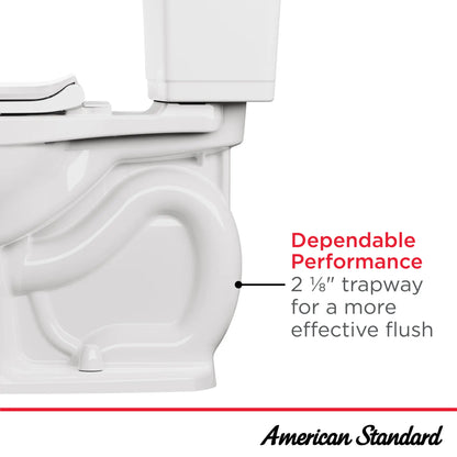 American Standard Cadet® PRO Two-Piece 1.28 gpf/4.8 Lpf Extra Tall Height Elongated Right-Hand Trip Lever Toilet Less Seat