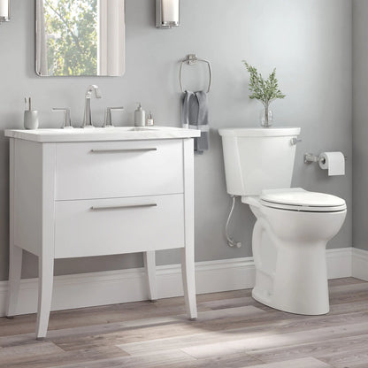 American Standard Cadet® PRO Two-Piece 1.28 gpf/4.8 Lpf Extra Tall Height Elongated Right-Hand Trip Lever Toilet Less Seat