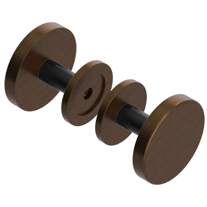 Rubinet Shower Door Knob (set) Tuscan Brass