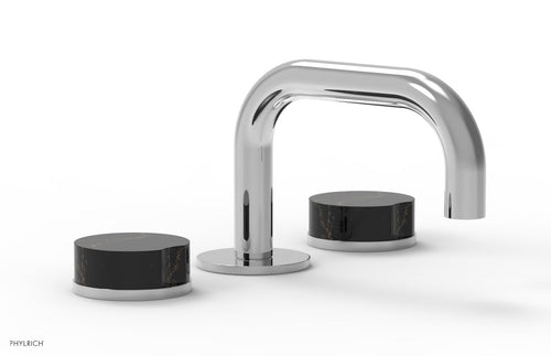 Phylrich CIRC - Widespread Faucet - Low Spout, Marble Handles 250L-03
