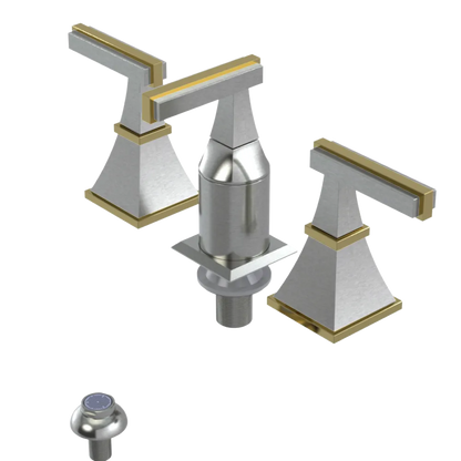 Rubinet Bidet Fitting with Spray, Diverter, and Vacum Breaker (Less Drain) Satin Nickel