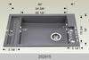 Bosco 252915 29" Granite Composite Kitchen Sin