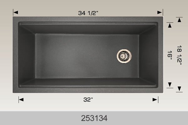 Bosco 253134 34" Granite Composite Kitchen Sink
