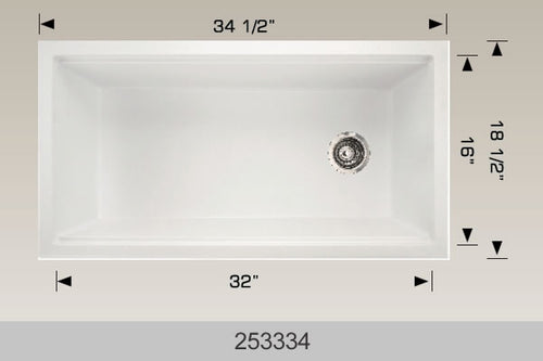Bosco 253334 34" Granite Composite Kitchen Sink