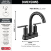 Delta Altado Two Handle Centerset Bathroom Faucet