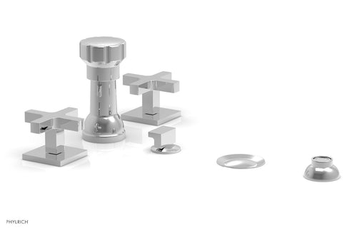 Phylrich CROI - Four Hole Bidet Set - Cross Handles 255-60