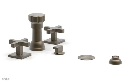 Phylrich CROI - Four Hole Bidet Set - Cross Handles 255-60