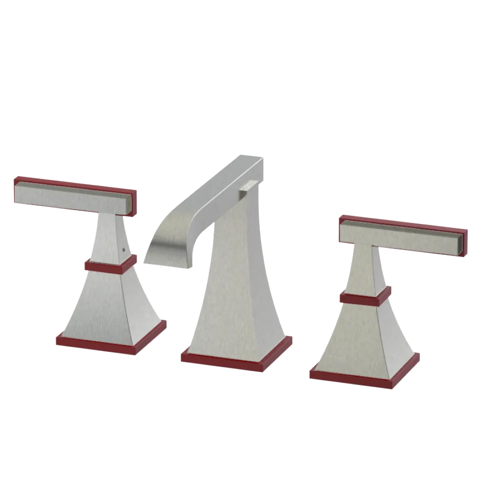 Rubinet Widespread Lav. Set. (less drain) Satin Nickel