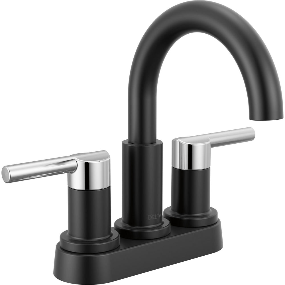 Nicoli Centerset Bathroom Faucet 2L - Chrome/Black