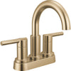 Nicoli Centerset Bathroom Faucet 2L - Champagne Bronze