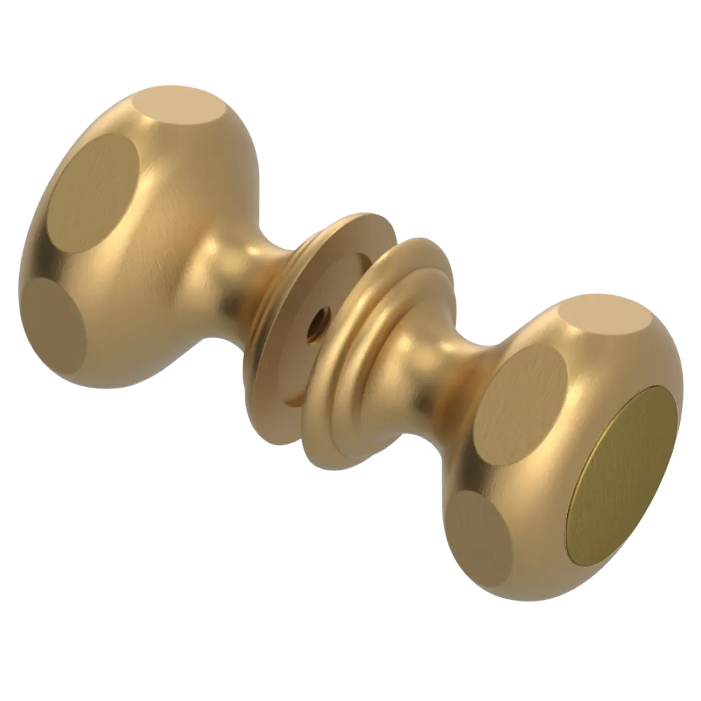 Rubinet Shower Door Knob (set) Satin Gold