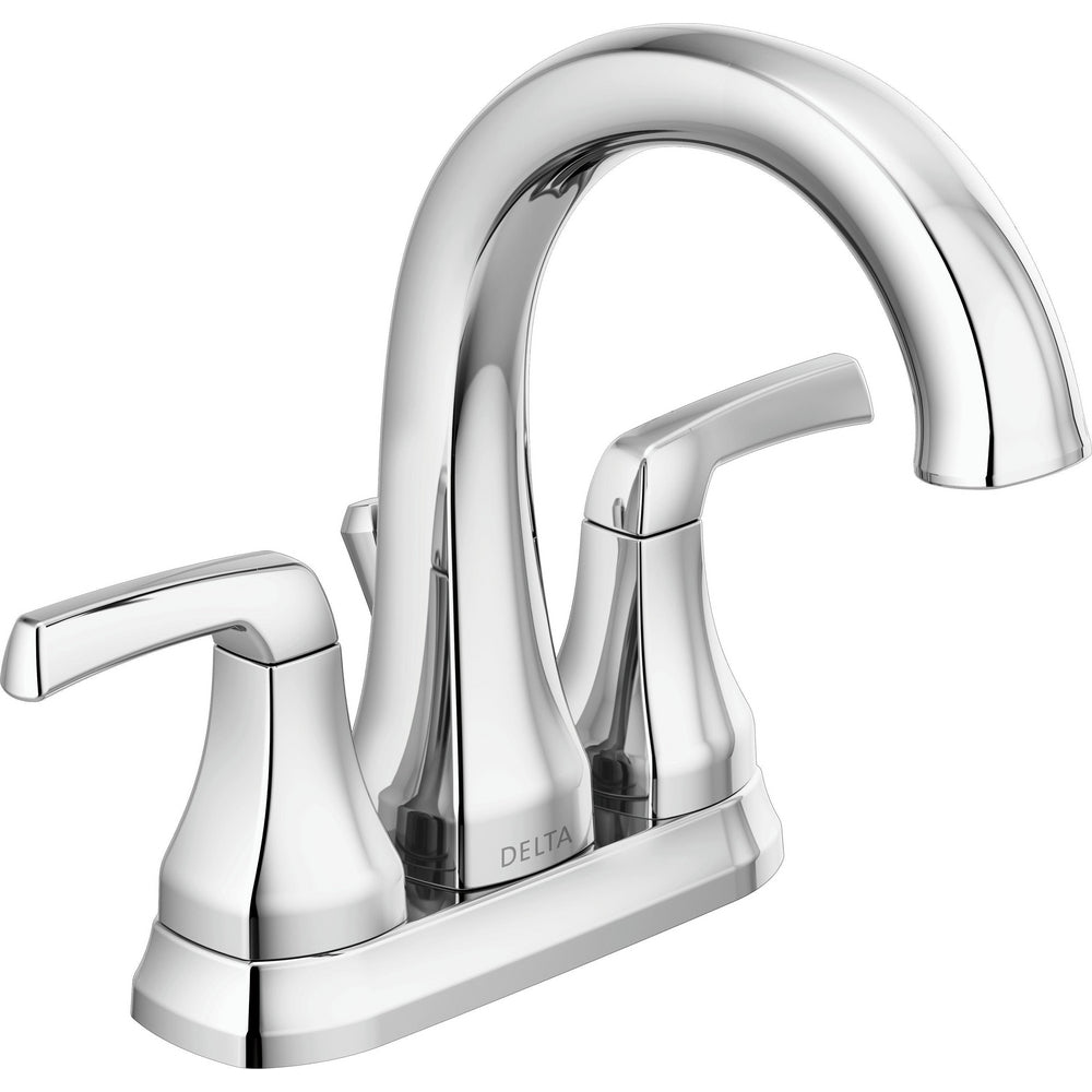 Portwood Two Handle Centreset Lavatory Faucet - SpotShield Brushed Nickel