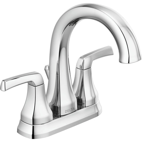 Portwood Two Handle Centreset Lavatory Faucet - SpotShield Brushed Nickel