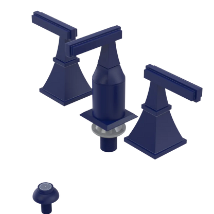 Rubinet Bidet Fitting with Spray, Diverter, and Vacum Breaker (Less Drain) Midnight Blue