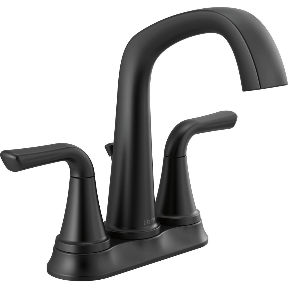 Larkin Centerset Bathroom Faucet 2L - Matte Black