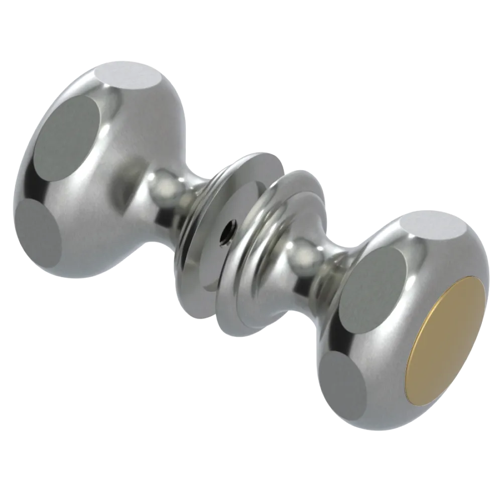 Rubinet Shower Door Knob (set) Satin Nickel