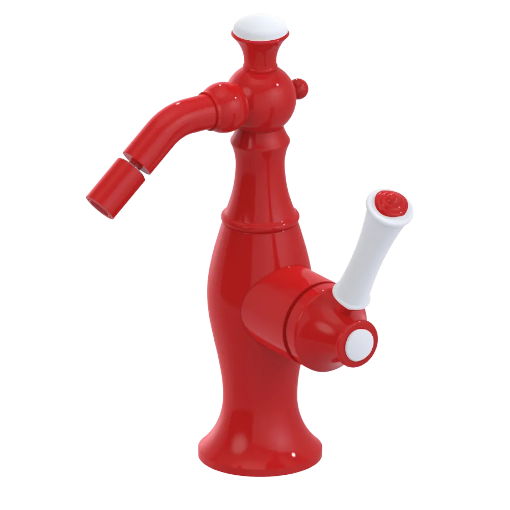 Rubinet Single Control Bidet Fitting (less drain) Red
