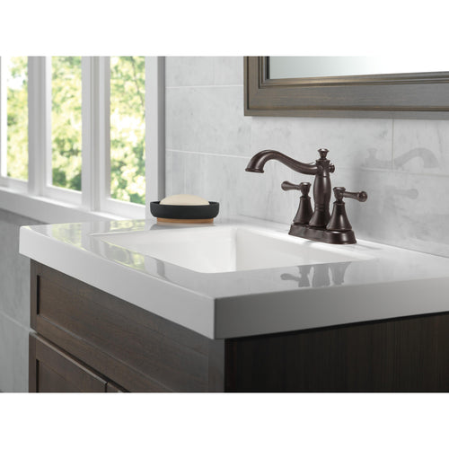 Delta Two Handle Centerset Bathroom Faucet - Metal