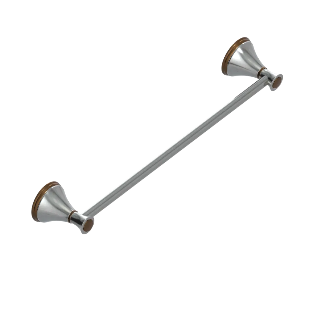 Rubinet Towel Bar 18" Satin Nickel