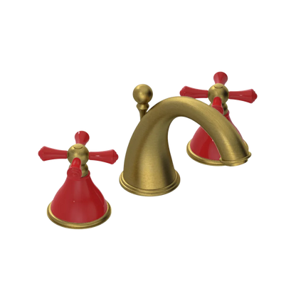 Rubinet Widespread Lav. Set. (less drain) Antique Brass Matt