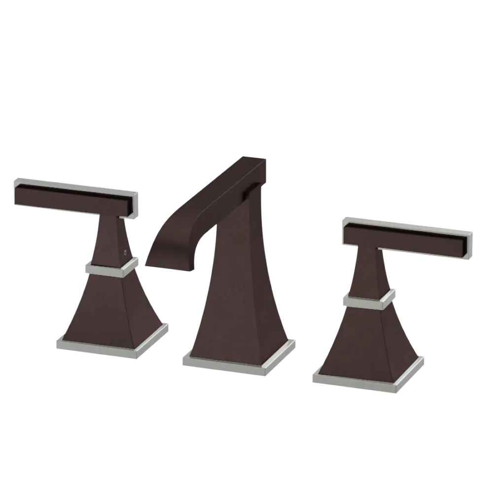Rubinet Widespread Lav. Set. (less drain) Oil Rubbed Bronze