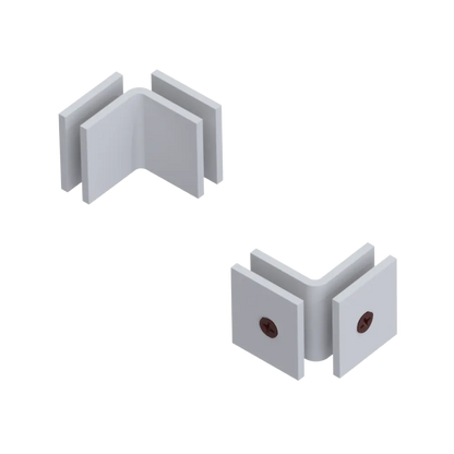 Rubinet 90 Glass to Glass Open Face Matt White