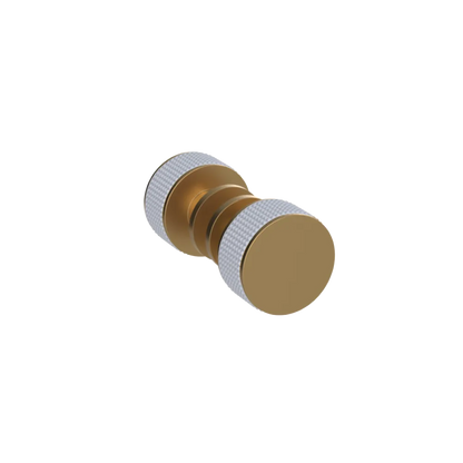 Rubinet Shower Door Knob (set) Satin Gold
