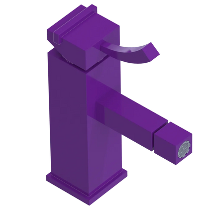 Rubinet Single Control Bidet Fitting (less drain) Purple Haze