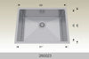 Bosco 260023 23" Stainless Steel Undermount Kitchen Sink