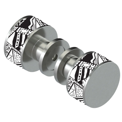 Rubinet Shower Door Knob (set) Satin Nickel