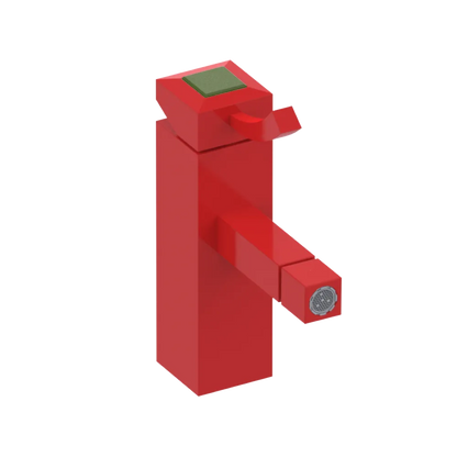 Rubinet Single Control Bidet Fitting (less drain) Red