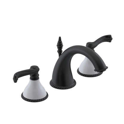 Rubinet Widespread Lav. Set. (less drain) Matt Black