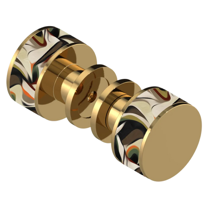 Rubinet Shower Door Knob (set) Gold