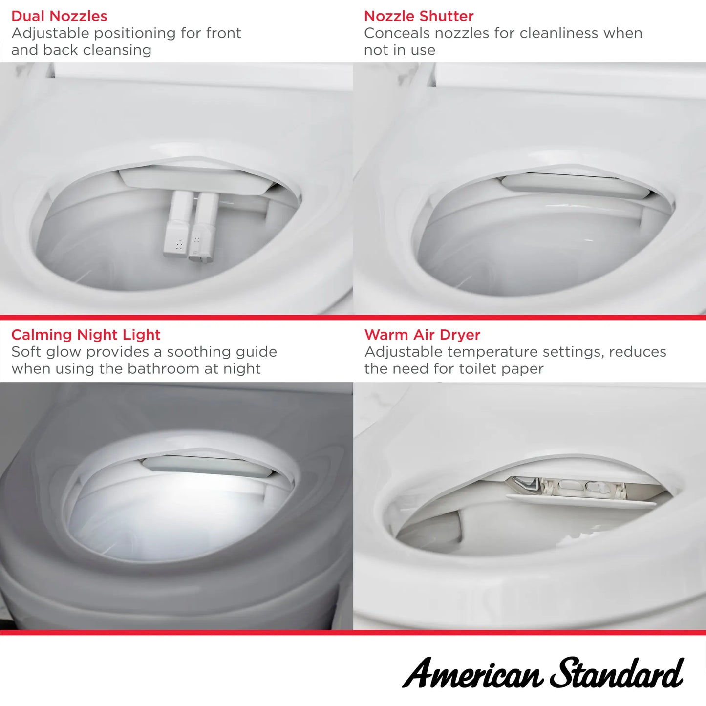 American Standard Advanced Clean 100 SpaLet Bidet Toilet Seat Unit