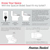 American Standard Advanced Clean 100 SpaLet Bidet Toilet Seat Unit