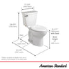 American Standard Cadet® PRO Two-Piece 1.6 gpf/6.0 Lpf Standard Height Elongated Toilet Less Seat