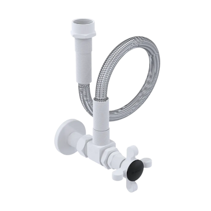 Rubinet Exposed Supply Kit (classic) Matt White