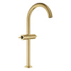 GROHE Atrio New Atrio Single Hole Two-Handle Vessel Sink Faucet without Handles, 1.2 GPM (4.5 L/min) – 21161 Brushed Cool Sunrise