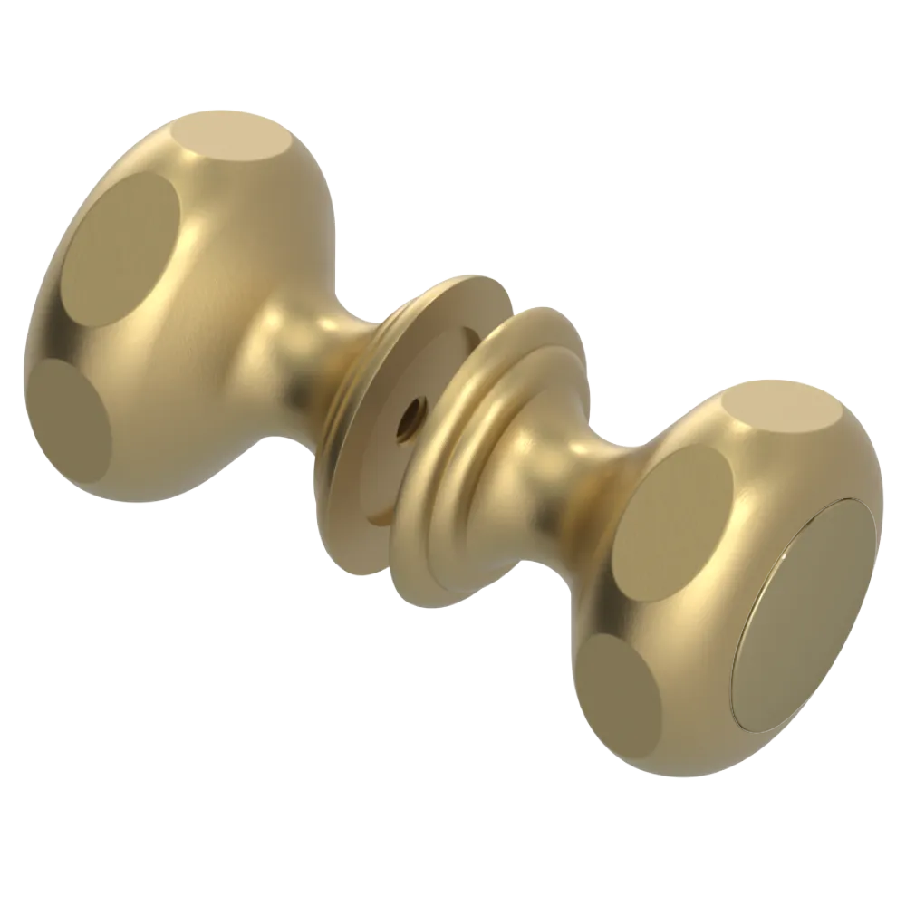 Rubinet Shower Door Knob (set) Satin Brass