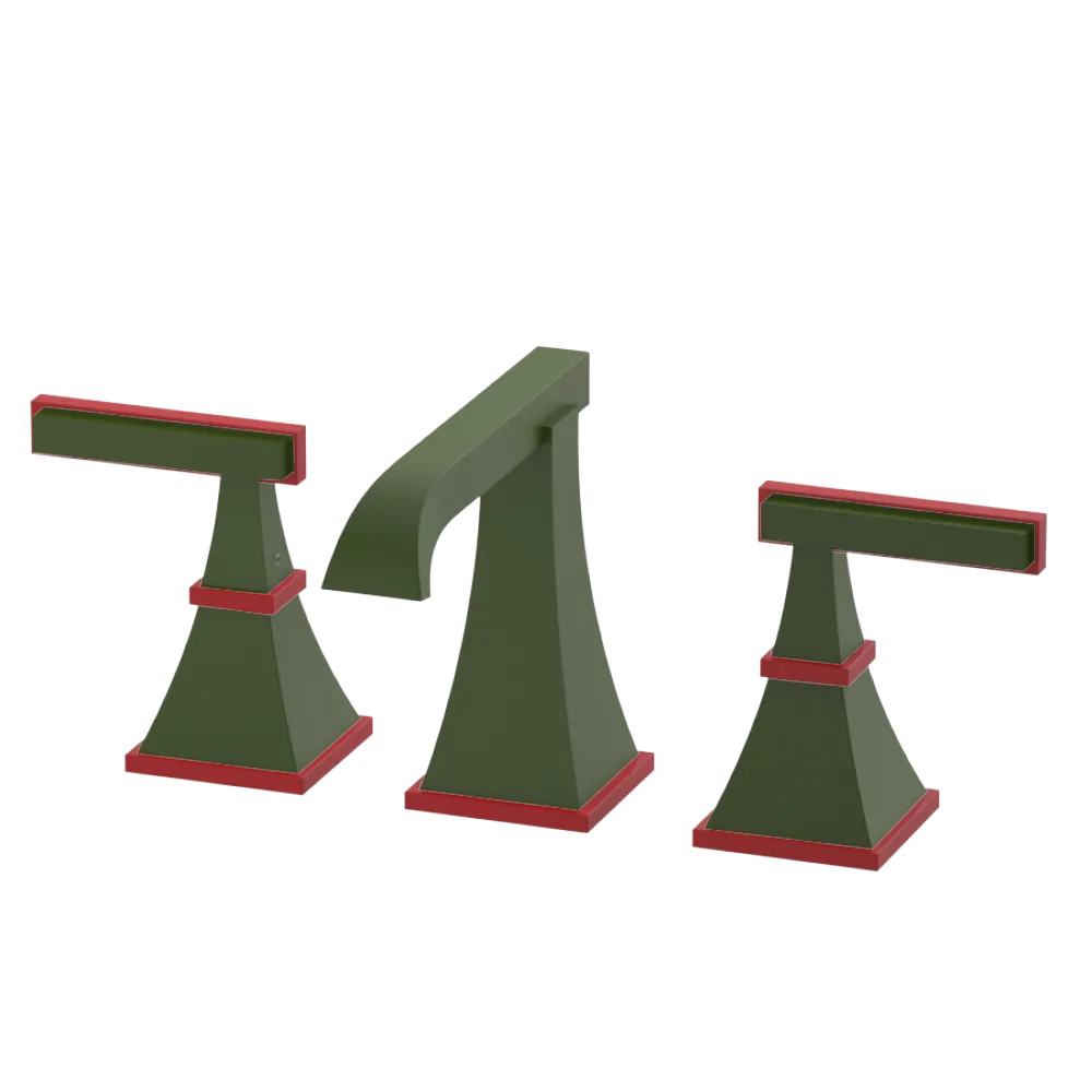 Rubinet Widespread Lav. Set. (less drain) Green Envy