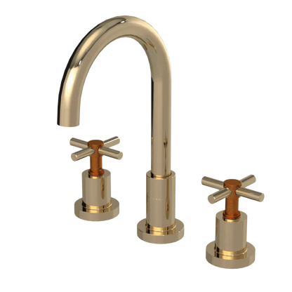 Rubinet Widespread Kitchen Set with LaSalle Spout Gold