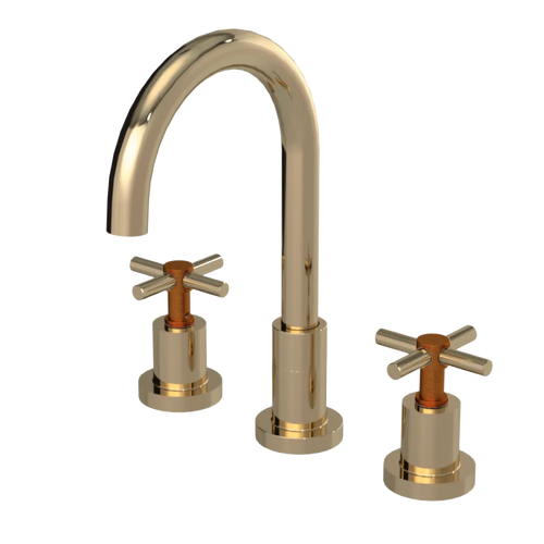 Rubinet Widespread Kitchen Set with LaSalle Spout Gold