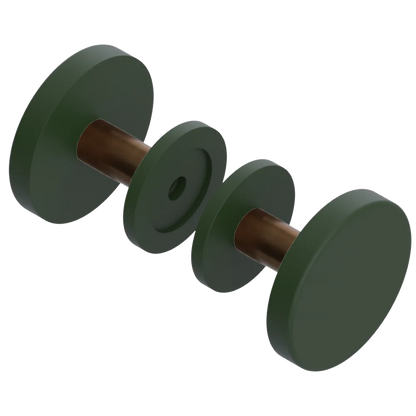 Rubinet Shower Door Knob (set) Green Envy