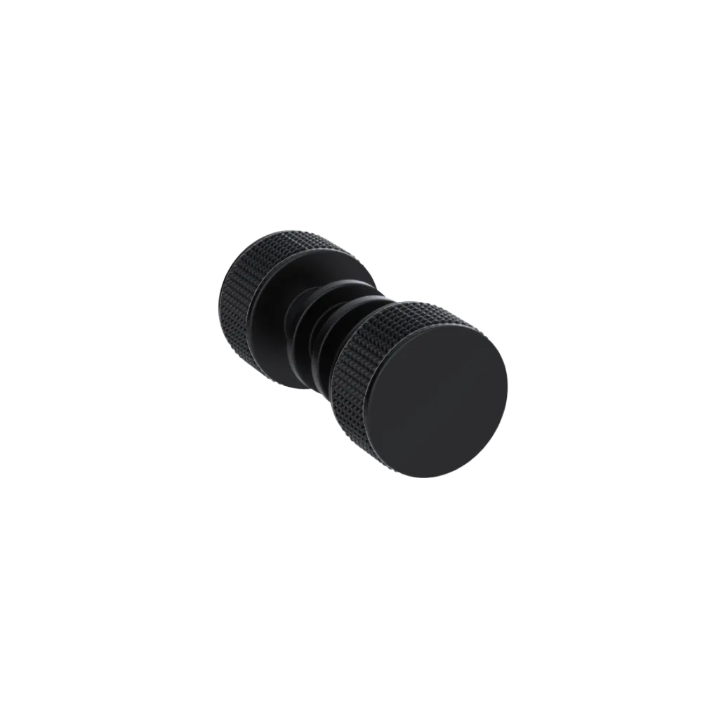 Rubinet Shower Door Knob (set) Matt Black