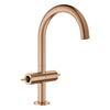 GROHE Atrio New Atrio Single Hole Two-Handle L-Size Bathroom Faucet without Handles, 1.2 GPM (4.5 L/min) – 21146 Brushed Warm Sunset