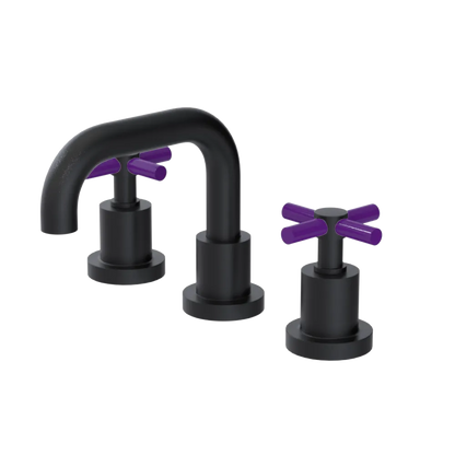Rubinet Widespread Lav. Set. (less drain) Matt Black
