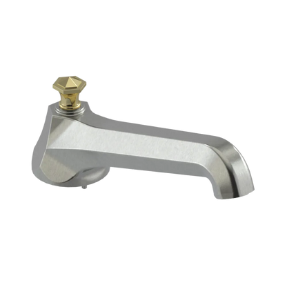 Rubinet Tub Filler Spout Deck Mount Satin Nickel