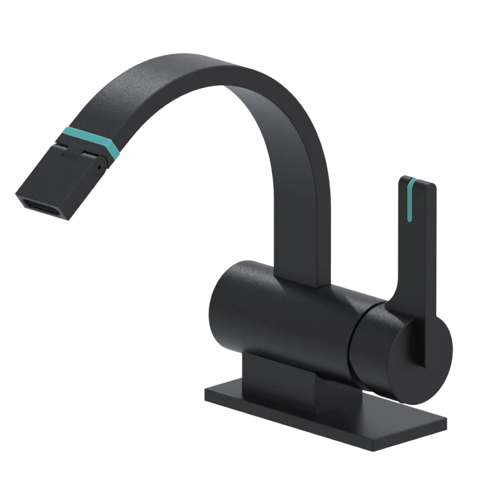 Rubinet Single Control Bidet Fitting (less drain) Matt Black