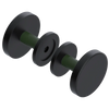 Rubinet Shower Door Knob (set) Matt Black